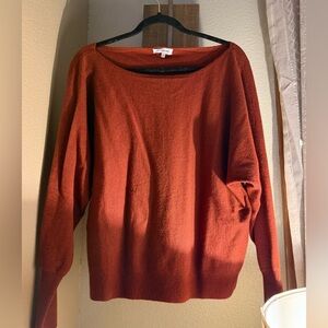 NWOT Magnolia Boutique Red boatneck sweater M